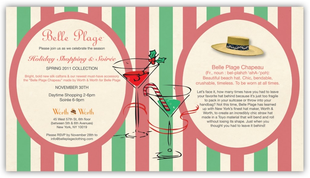 Belle Plage Holiday Invite Belle Plage Holiday Invite