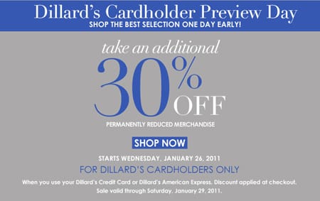 Dillard’s Clearance Event