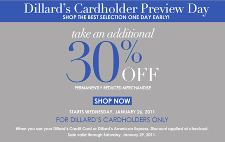 dillard's clearance