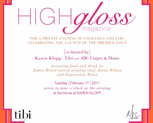 High Gloss Magazine Launch Party