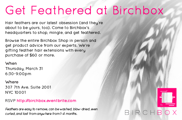 Feathers at Birchbox Feathers at Birchbox