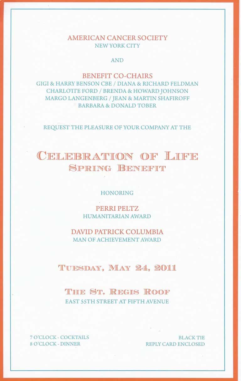 American Cancer Society Spring Benefit