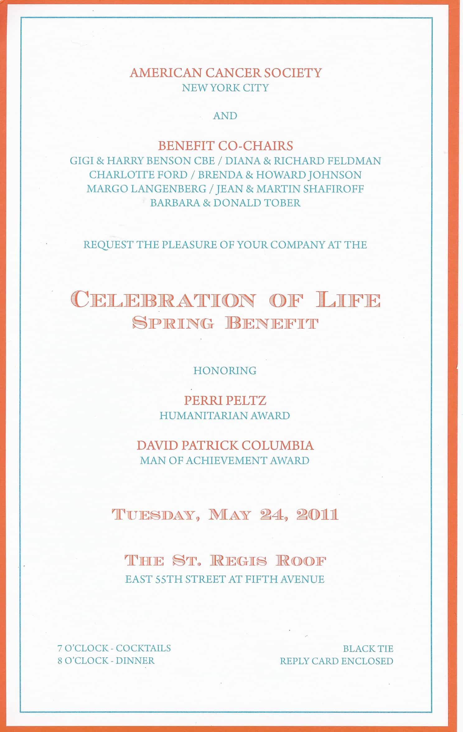 American Cancer Society Spring Benefit