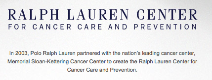 ralph lauren cancer center