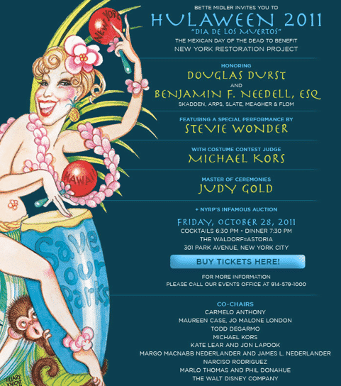 Bette Midler’s “Day of the Dead” Hulaween 2011