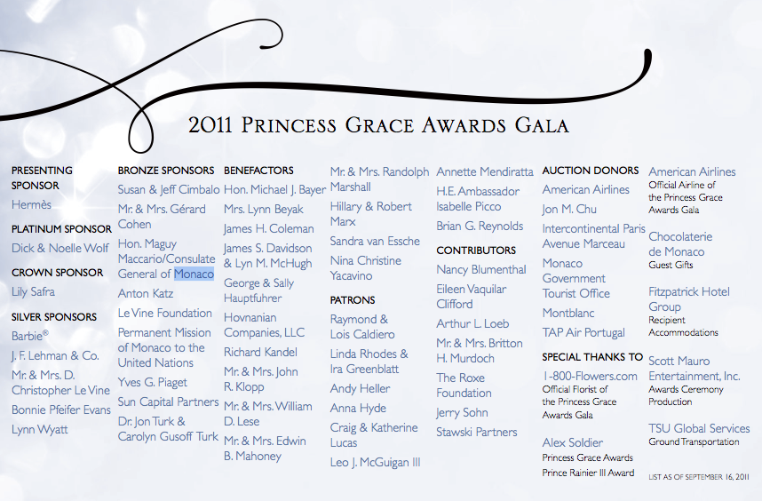 princess grace foundation