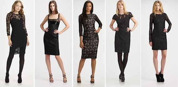 Little Black Lace Party Dresses