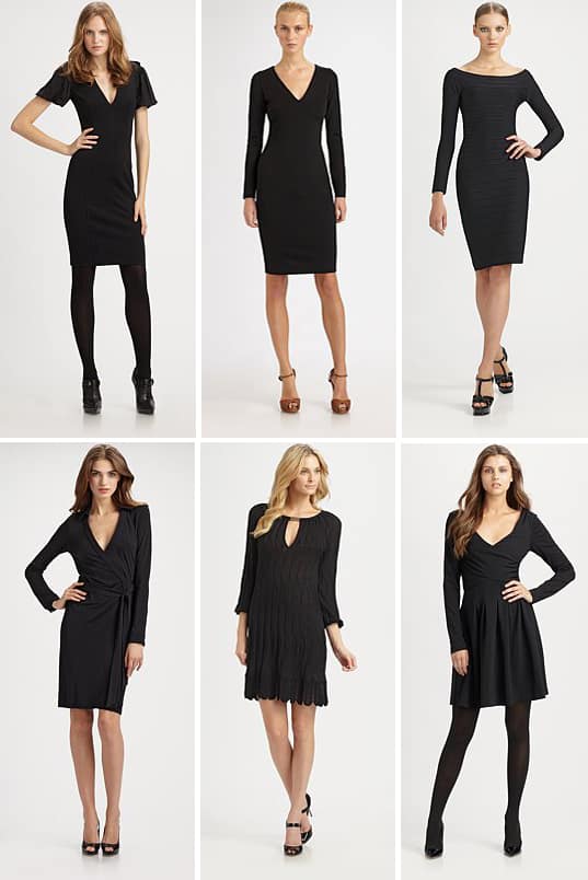 Little Black Sleeved Dresses