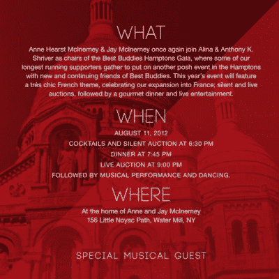 2012 Annual Best Buddies Triomphe Gala