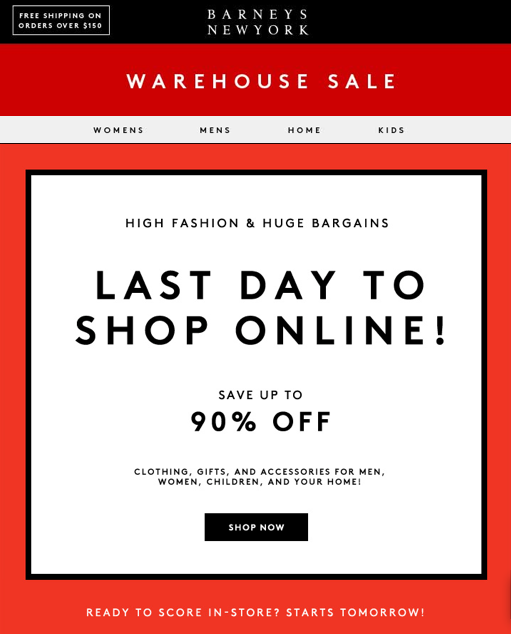 BARNEYS SALE BARNEYS SALE