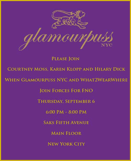 Fashion’s Night Out – Join us at Saks!