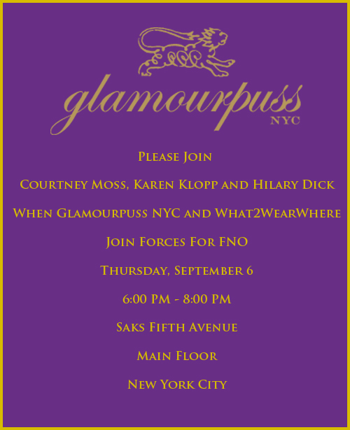 FNO Glamourpuss Invitation FNO Glamourpuss Invitation