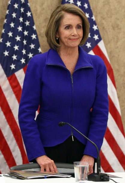 Nancy Pelosi in blue Nancy Pelosi in blue