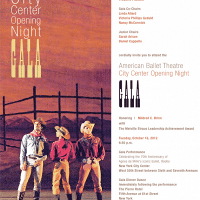 American Ballet Theater City Center Opening Night Gala