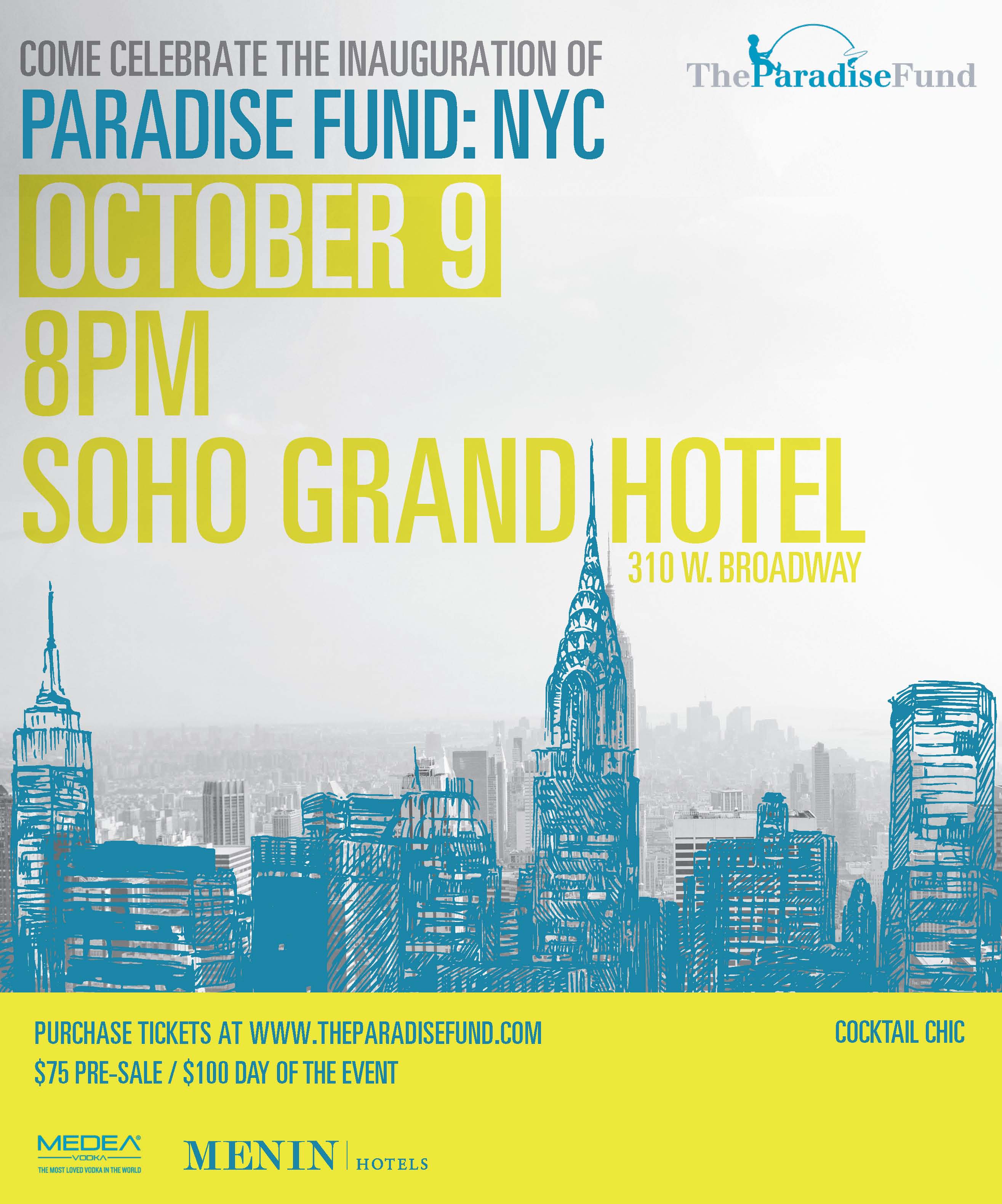 Paradise Fund - NYC Launch Invite Paradis Fund - NYC Launch Invite