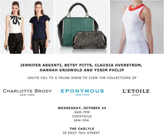 Charlotte Brody Trunk Show with Eponymous and L'Etoile Sport Charlotte Brody Trunk Show with Eponymous and L'Etoile Sport