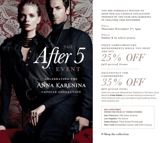 Banana Republic Anna Karenina