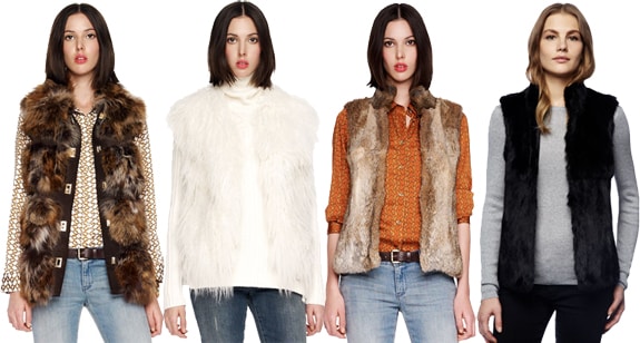 Fur Vests by Michael Kors