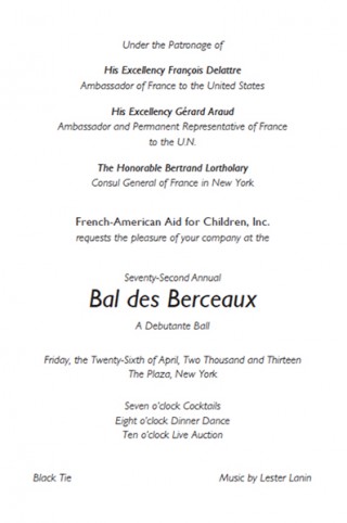 Bal des Berceaux Bal des Berceaux