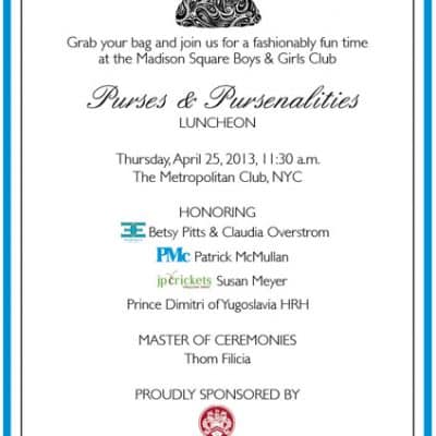 Purser & Personalities