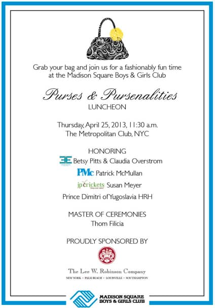 Madison Square Purse & Pursenalities