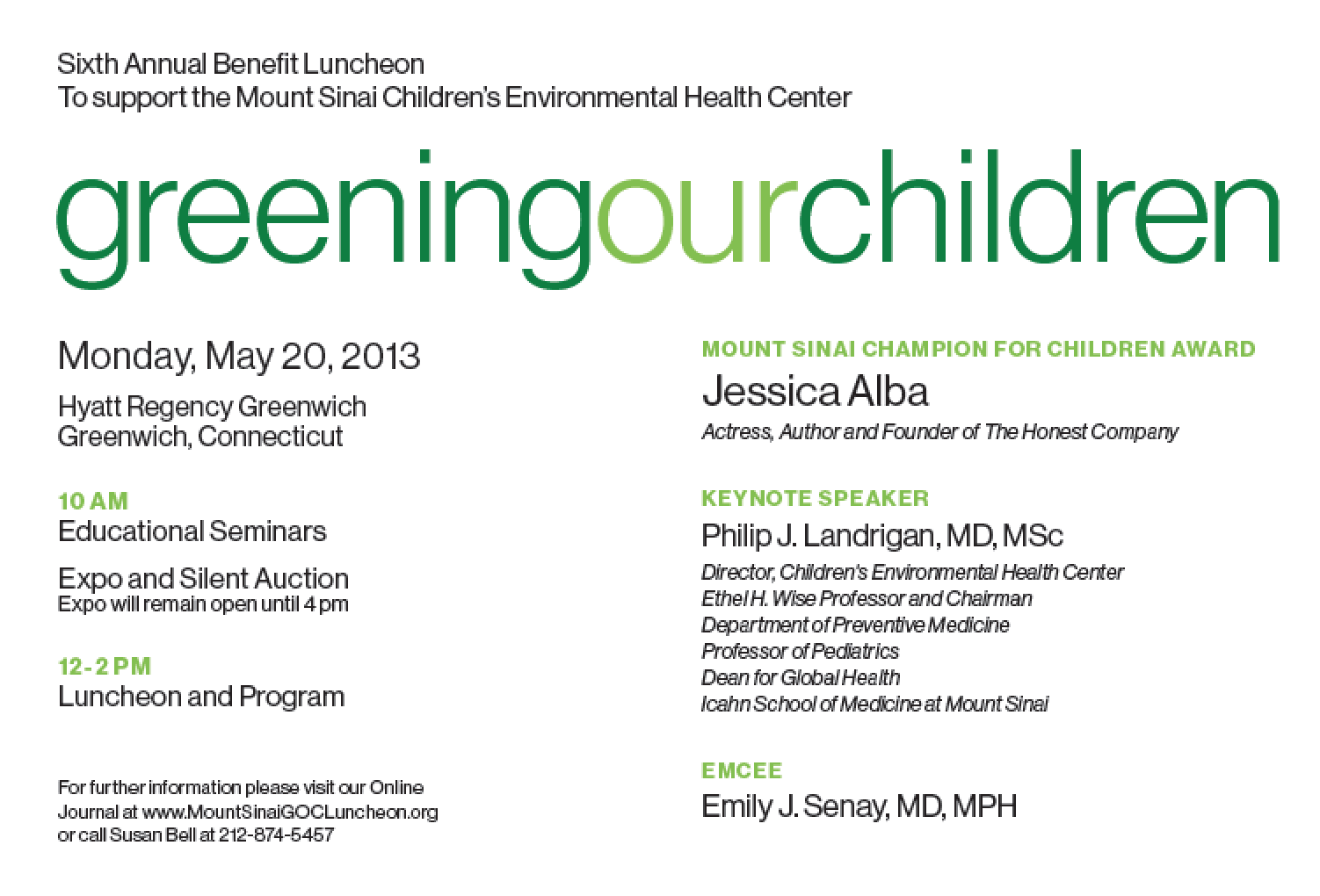 Mt. Sinai Greening Our Children Mt. Sinai Greening Our Children