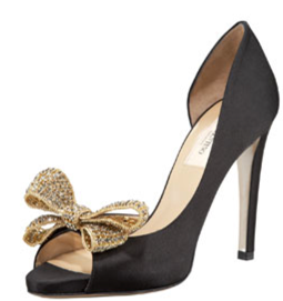 Black and Gold Bow Pump
