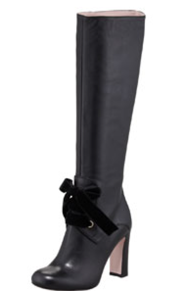 Leather Tie-Front Boot