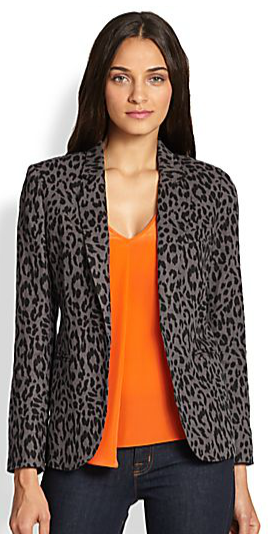 Leopard Print Blazer