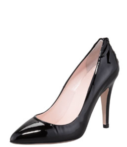 Patent Laced-Back Pump