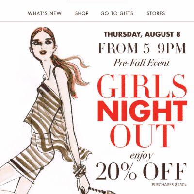 Henri Bendel Girls night out