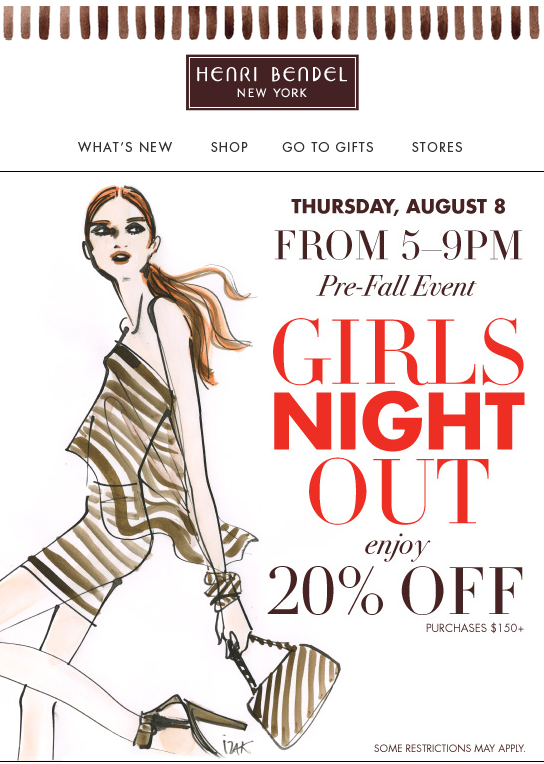 Henri Bendel Girls night out Henri Bendel Girls night out