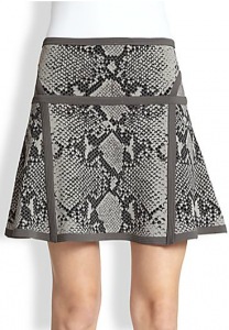 Snake Print Skirt