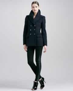 Burberry London Wool-Cashmere Peacoa