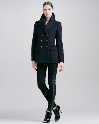 Burberry London Wool-Cashmere Peacoa