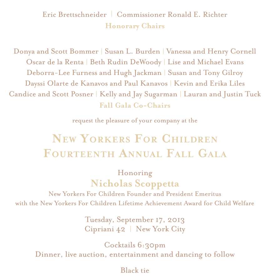 new yorkers for children new yorkers for children