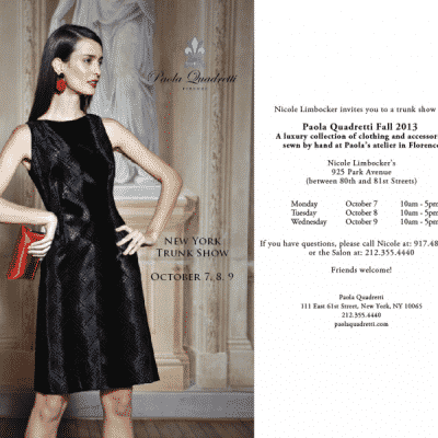 Paola Quadretti Trunk Show