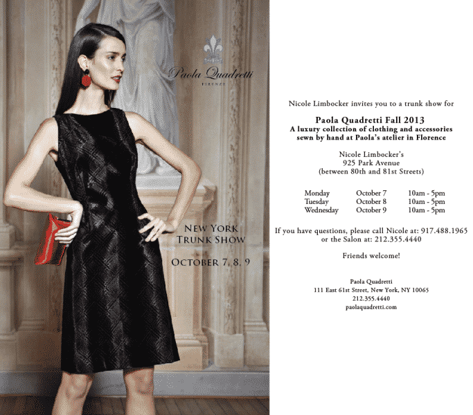 Paola Quadretti Trunk Show