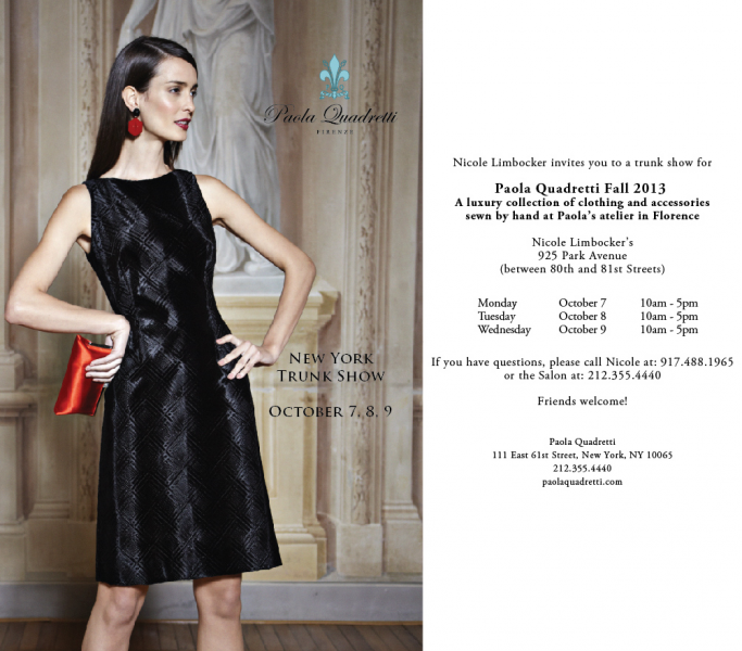 Paola Quadretti Trunk Show