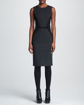 Paule Ka Ponte Knit Colorblock Dress
