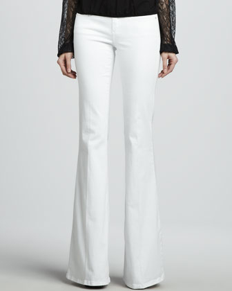 Rachel Zoe Daryl Raglan Blouson Blouse & Rachel Flare Jeans