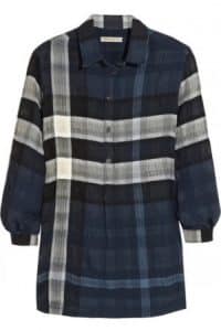 BURBERRY BRIT Checked cheesecloth shirt