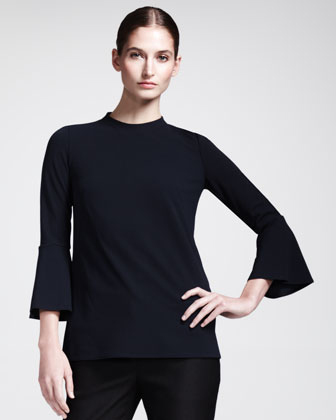 Stella McCartney Trumpet-Sleeve Knit Top
