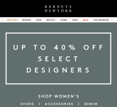 Barneys Sales