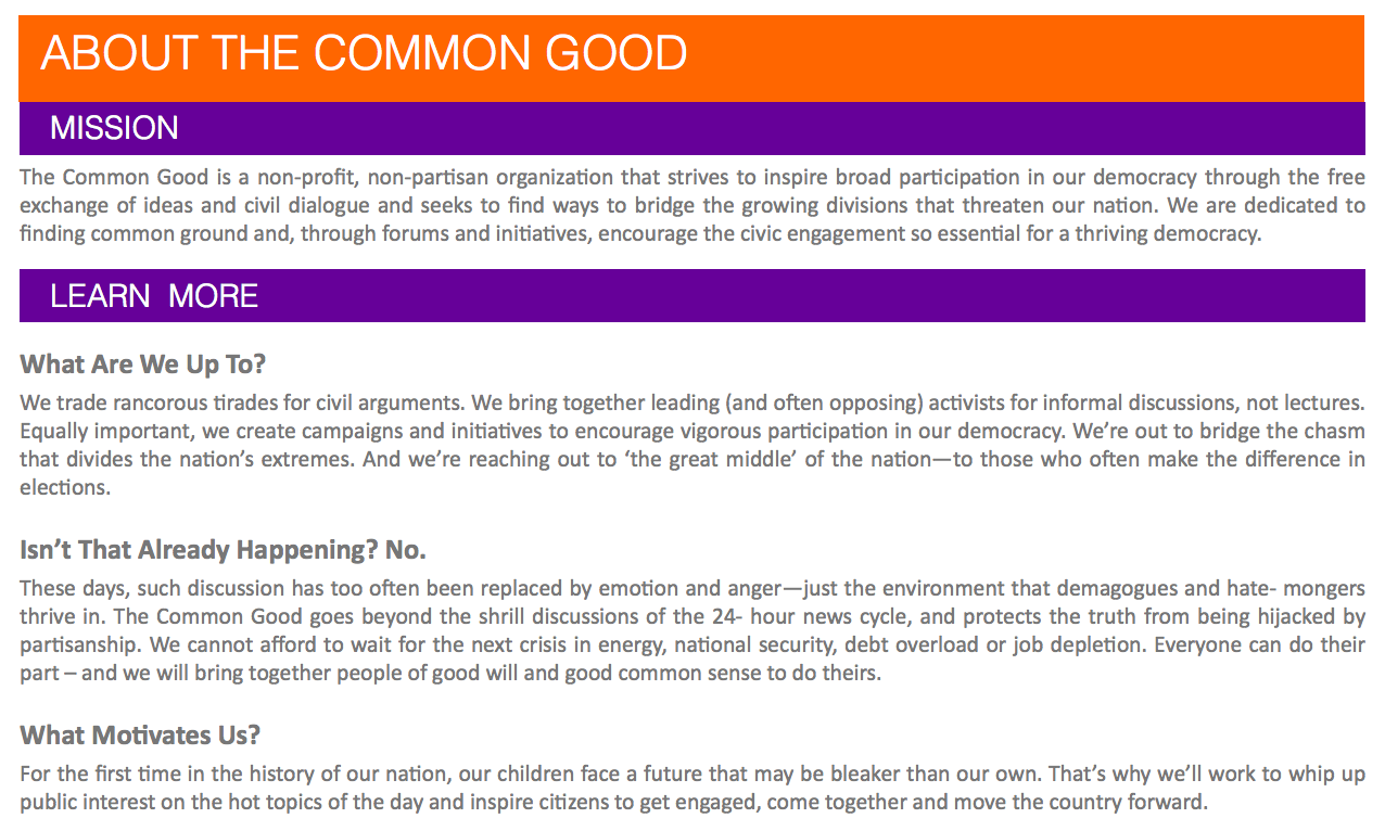 The Common Good 