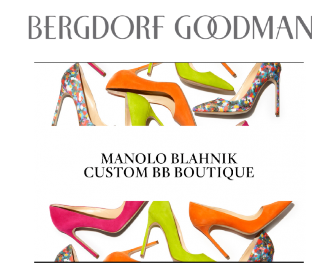 custom manolo blahnik at bergdorf goodman