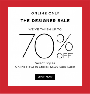 holiday sale saks