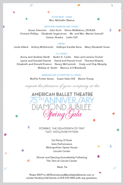 what to wear black tie American Ballet Theater