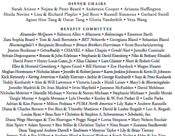 what to wear gordon parks foundation gala