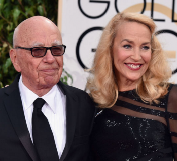 Jerry Hall and Rupert Murdoch